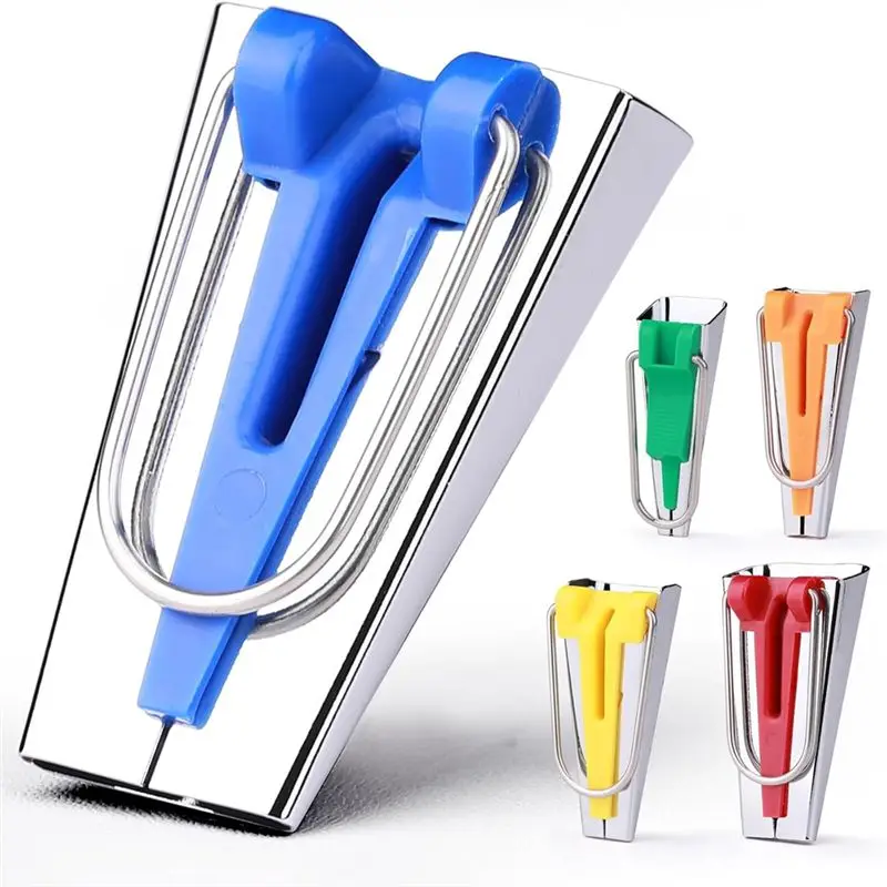 

AEF5-5 Sizes Bias Tape Makers, Bias Binding Tape Making Tool For Fabric Quilting Sewing,Customize, Solidly Bias Quilting Tool