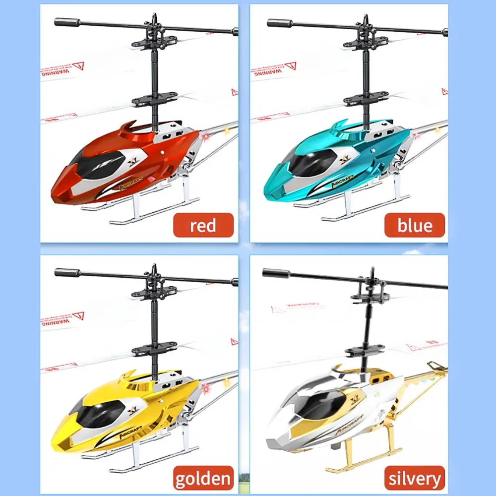 Rc Helicopter 3.5CH Remote Control Airplane Mini Drone Aircraft Fall Resistant Outdoor LED Light Flight Toys for Kids Adults