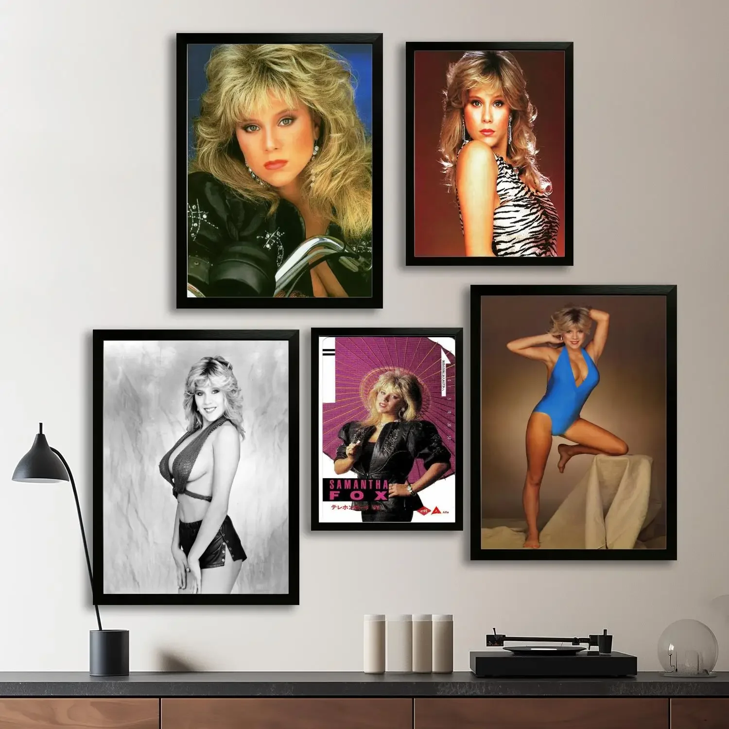 Samantha Fox Canvas Art Poster, Wall Art, Picture Print, Modern Family, Bedroom Decor, Posters,Decorative painting