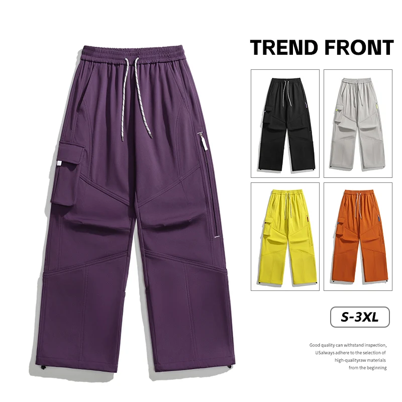 Couples Fashionable and Versatile Loose Sports Straight Leg Pants for All Seasons Outdoor Tennis Sports Casual Breathable Pants