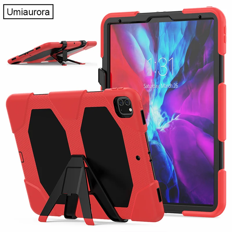 

Для IPad Pro 12,9 дюймов 1-й 2-й A1670 3-й 4-й 5-й 6-й поколений 2022 Прочный прочный чехол-подставка для планшета Противоударная защита для ПК Funda