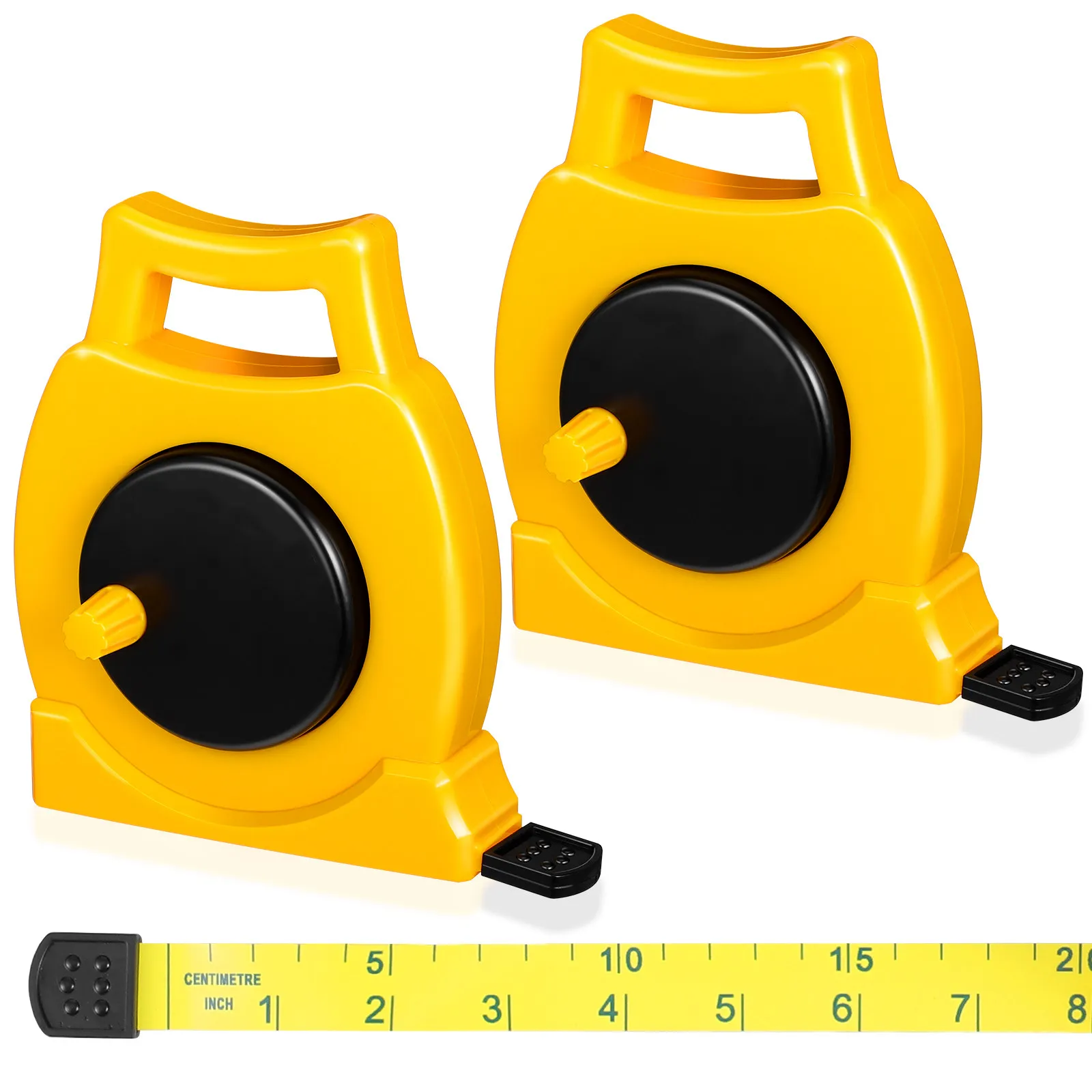 2Pcs Tape Measure Retractable Safe Measuring Tool Soft Material Dual Scale for Classroom Home Learning Measuring Tape