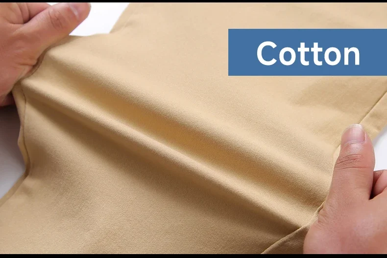 Herbstliche Einfarbige Herrenhose aus Baumwolle, Schmal Geschnittene Klassische Bleistifthose, Business-Hose im Koreanischen Stil, Lässige Chino-Twill-Hose für Männer – Detail 3