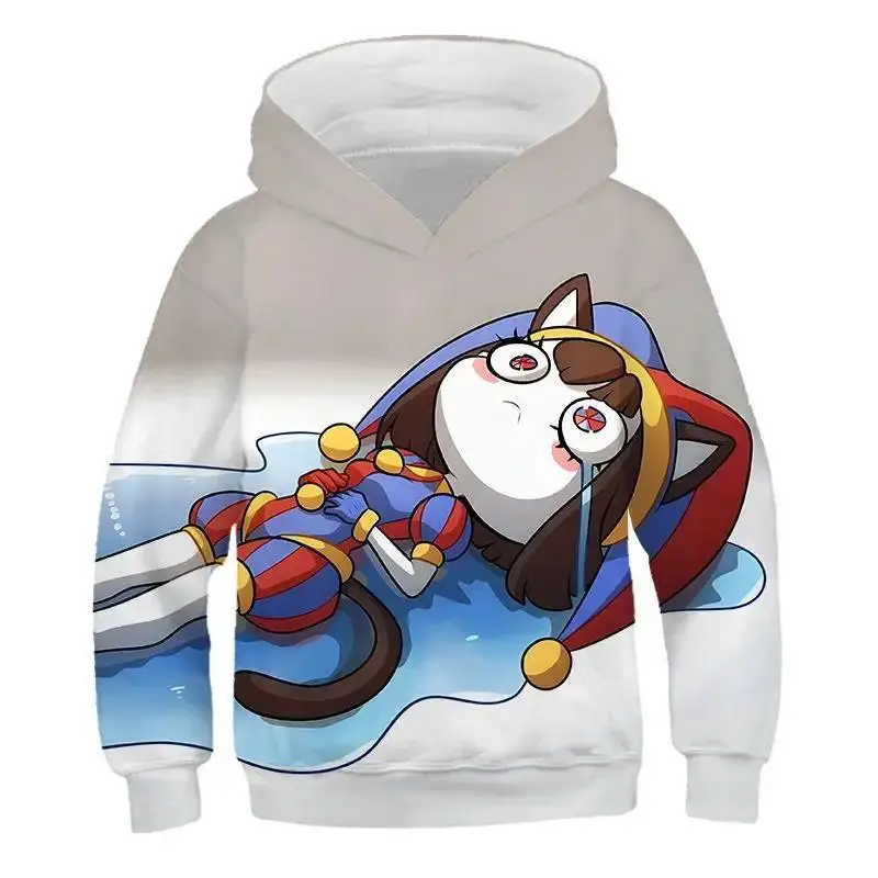 

Anime The Amazing Digital Circus Pomni 3D Print Hoodies Women Sweatshirts Oversized Hoodie Kids Pullovers Tracksuit Clothing