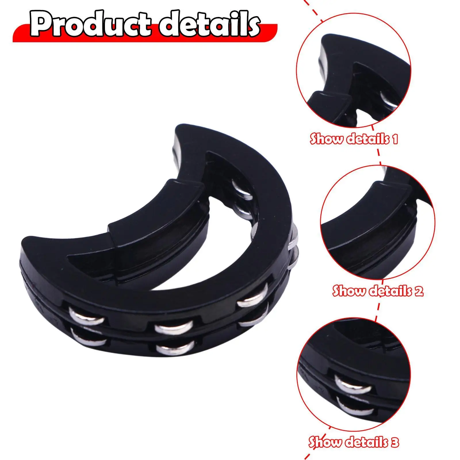 Dollhouse Handheld Double Row Tambourine Interactive Toy Inspires Musical Interest Decoration Party Supplies Musical Instrument