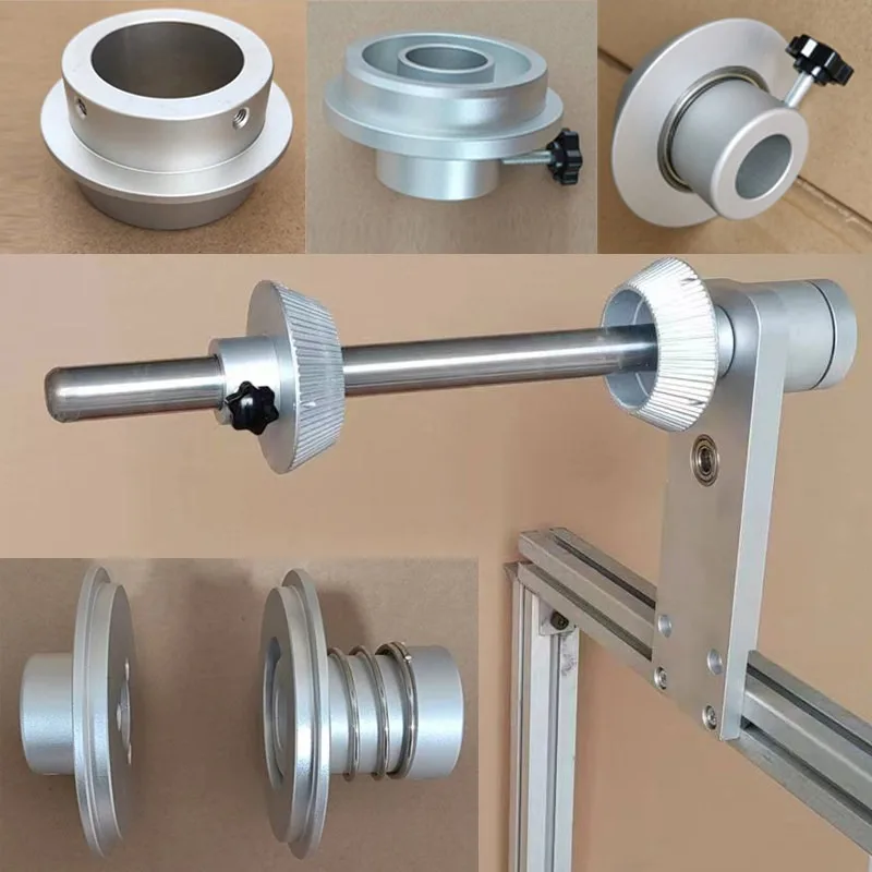 Blowing film fixed disk tape paper tube plug material tray conical alum-inum alloy retaining ring