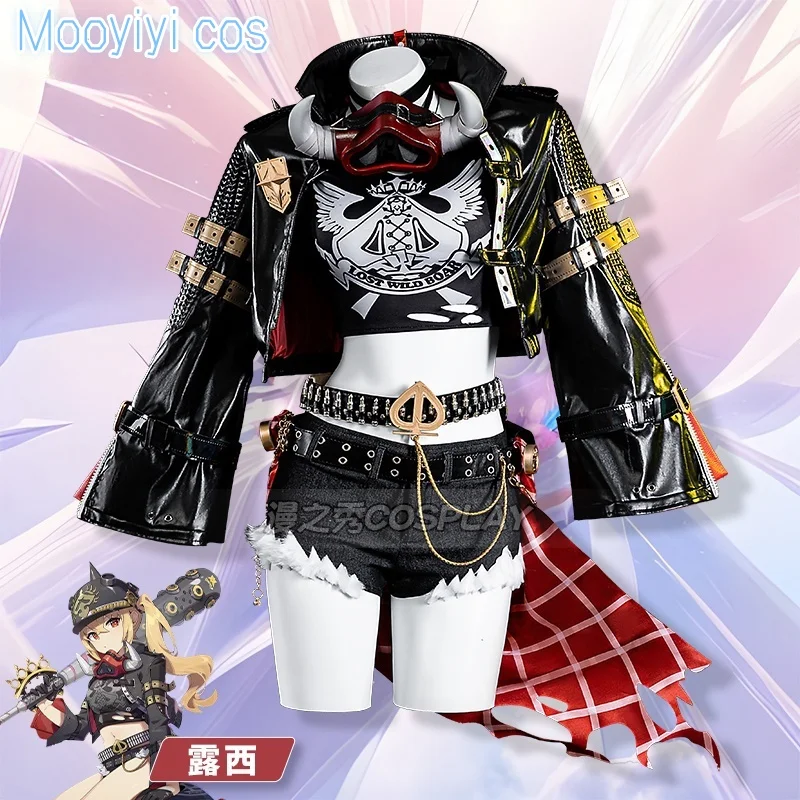 

Игра ZZZ New Luciana Auxesis Theodoro de Monte Belg/Lucy Косплей Костюм Хэллоуин Рождество Zenless Zone Zero XS-XXL Черное Пальто