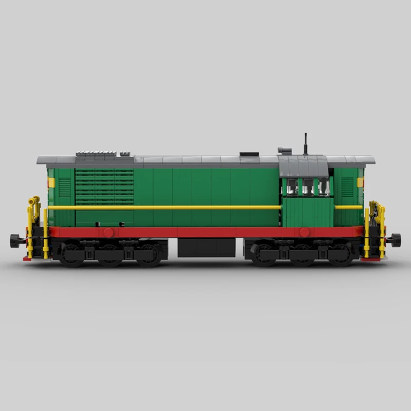 Blocos de construção de trem urbano chme3 (МЭ3) locomotiva diesel transporte modelo de veículo ferroviário diy tijolos técnicos brinquedos presentes