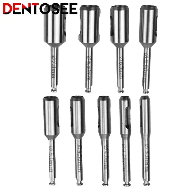 

9Pcs/kit Dental Tissue Punch Bur Implant Terphine Bur Planting Tools for Low Speed Handpiece Dentist Instrument