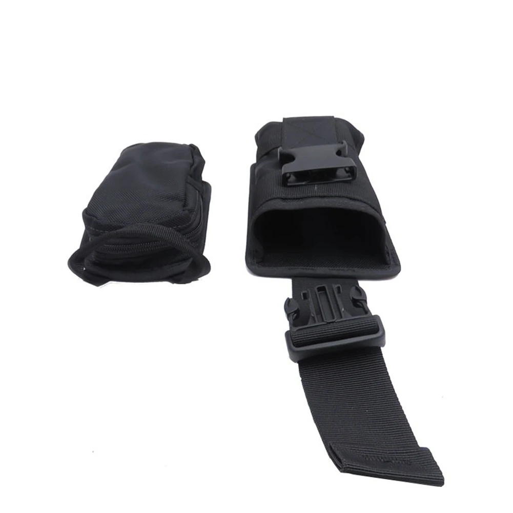 New 2Pcs Spare Black 1680D Nylon Scuba Diving Weight Belt Pockets with Quick Release Buckle -22.5X15X5cm