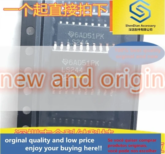 10pcs only orginal new SN74LS244DWR LS244 7.2MM SMD sop-20 3-state 8-bit buffer chip IC