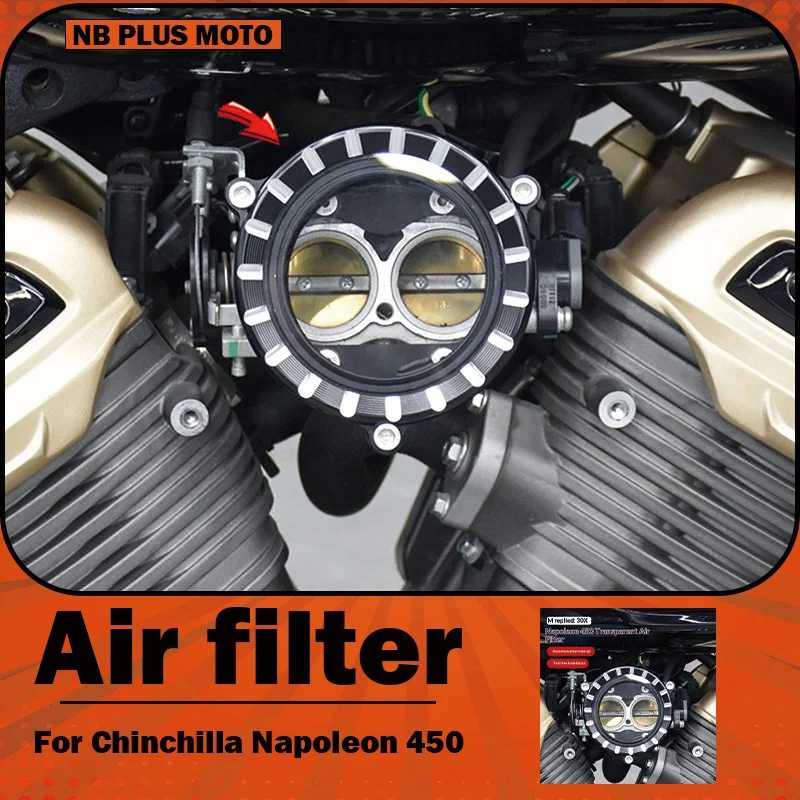 【Premium】For Napoleon/Chinchilla 450 Modified Right-Hand Side Transparent Air Filter Cover – Air Filter Accessory