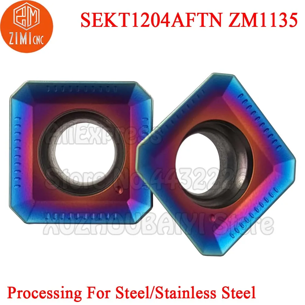 フライス盤用CNCフライス加工,10個,sekt1204aftn sekt1204 aftn zm1135 sekt 1204