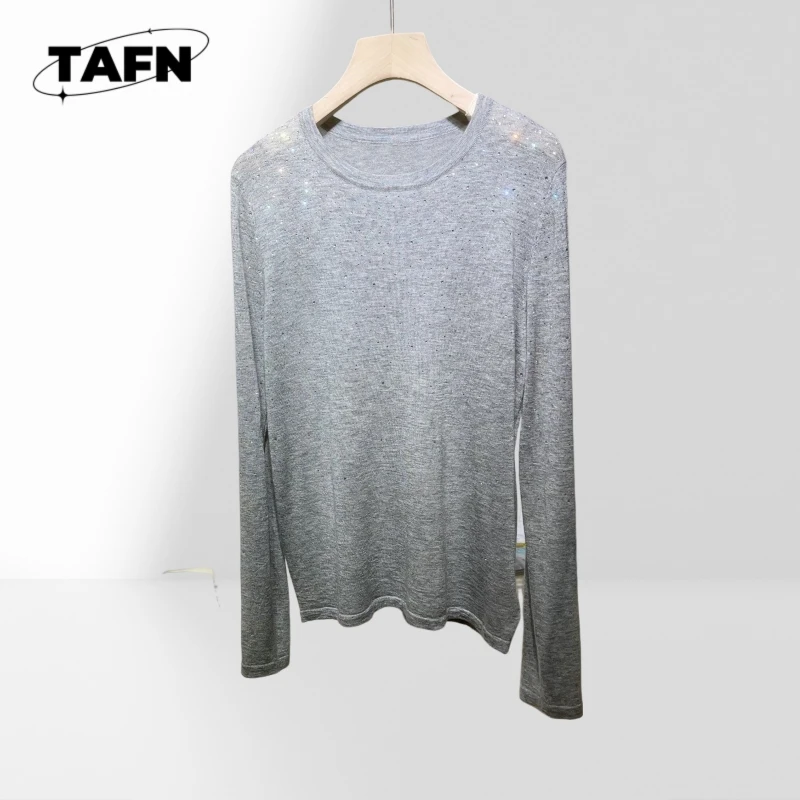 25Cachemire di alta qualità stile retrò caldo per il tempo libero a righe squisito girocollo monopetto alla moda bello sempliceA25089