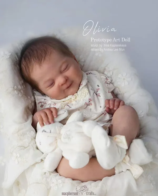 [verzenden binnen 20 dagen] FBBD Aangepaste beperkte levering 19 inch Reborn Baby Olivia Ongeverfde kit met stoffen lichaam