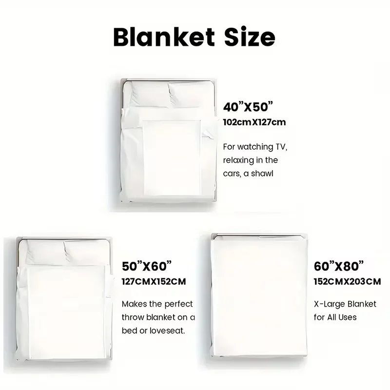 1 قطعة بطانية، رمي ناعم ودافئ لجميع المواسم للمنزل والمكتب والتخييم، هدية مثالية لعيد الميلاد والذكرى السنوية، تخفيضات البطانيات #5