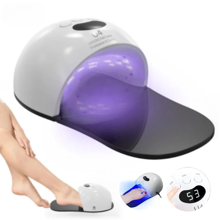 48W Laser for Nail Fungus Digital Display 905nm Infrared Light 470nm Remove Fungal Nail Blue Therapy Anti Fungal Infection