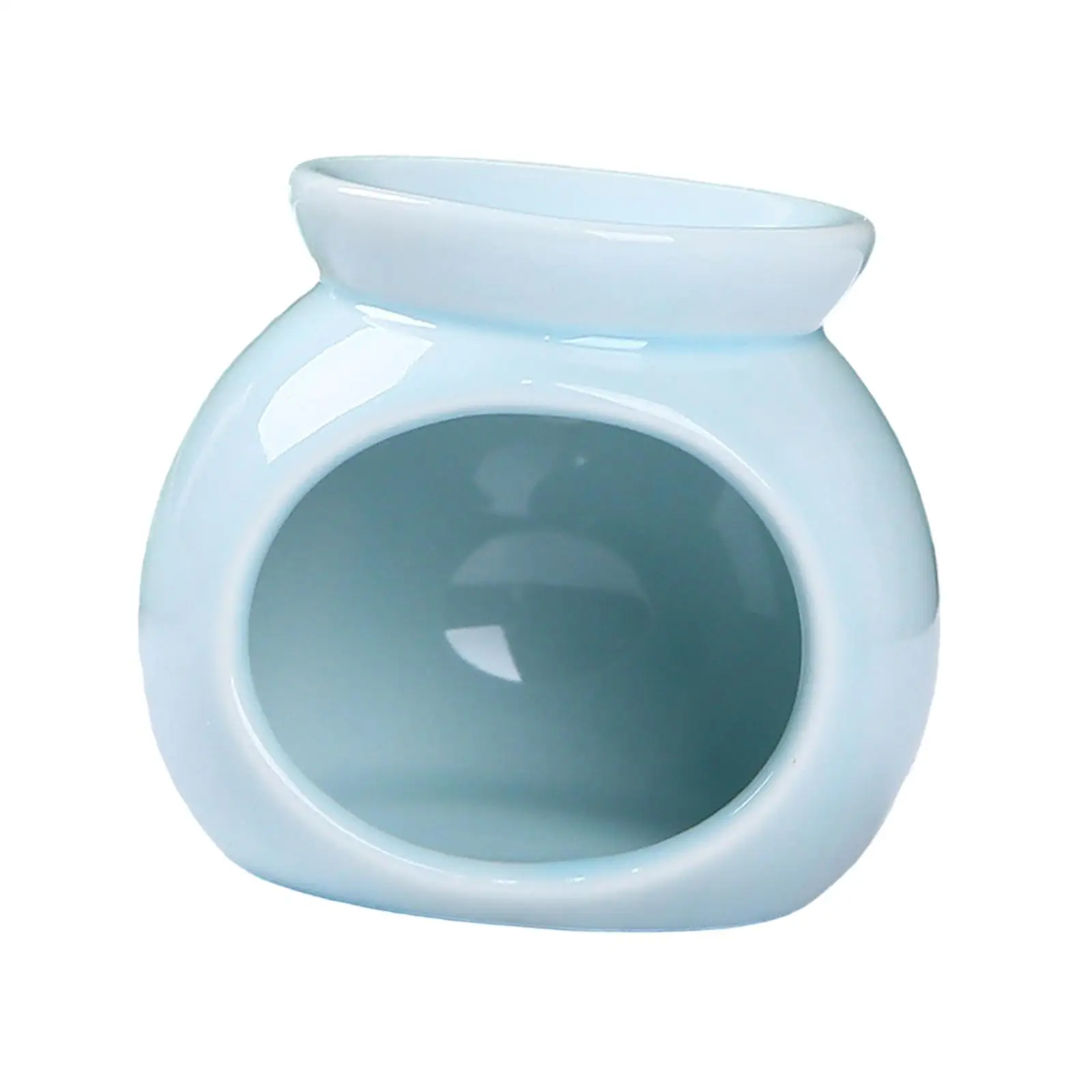 Essential Oil Burner Candle Holder Ceramic Non Electric Scented Wax Melt Warmer Aroma Diffuser for Living Room Bedroom Decor