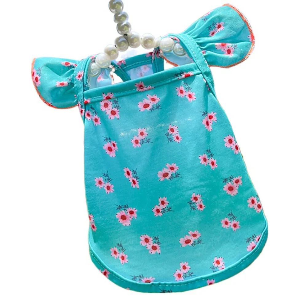 

Pet Supplies Floral Pet Clothes Cute Soft Cat Princess Skirt Fashion Flying Sleeve Dog Summer Vest Kittens