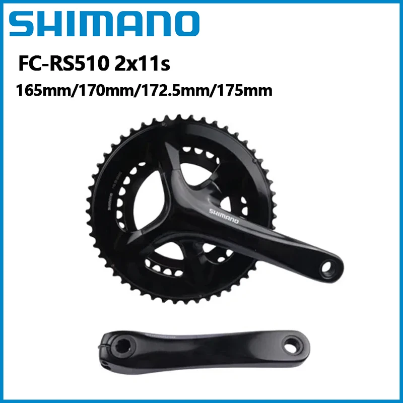 SHIMANO FC RS510 22S Road Crankset 2x11speed 50-34T Chainring 165MM 170MM 172.5MM 175MM Compatible With Road Bike Frames