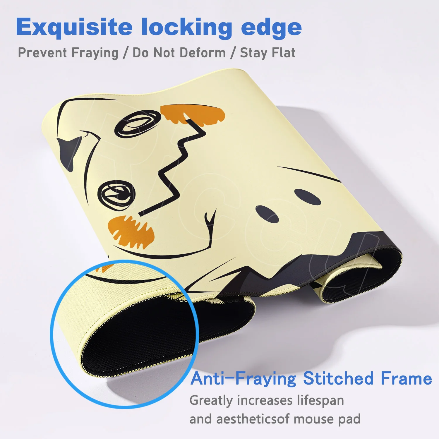 Nuovo tappetino per mouse P-pokemon Mimikyu tastiera grande Mousedesk Pad tappetino per mouse da gioco in gomma antiscivolo tappeto per mouse per laptop tappetino da tavolo da gioco