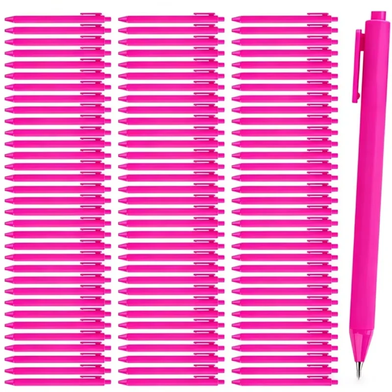 10 Macaron Retractable Ballpoint Pens, Smooth-Click Pens, Simple Plastic Writing Pens, Suitable for School, Office, and Daily Use, Lightweight and Portable, Smooth Writing, Ideal for Office Use and as a Gift New Year Gifts, Valentine's Day Gifts, Easter Gifts