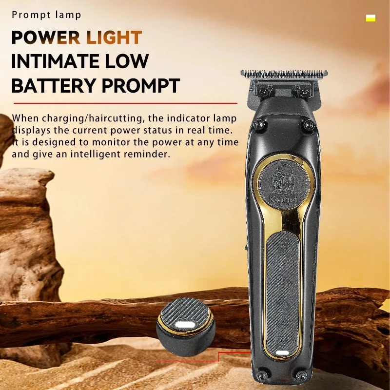 Kemei Electric Men Bald Head Hair Clippers Professional Barbers Hair Trimmer Cordless Zero Gapped Finishing Hair Cutting Machine