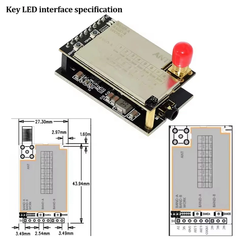 3.3G 3.5G 4W VTX 16CH + 3.3Ghz التناظرية VRX اللاسلكية فيديو جهاز ريسيفر استقبال وإرسال الصوت ل FPV طويل المدى RC سباق بدون طيار