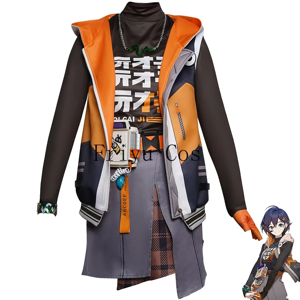 

Game Zenless Zone Zero Belle Cosplay Costume Woman Uniform Suit Jacket Short Skirt Anime Cosplay Halloween Costume