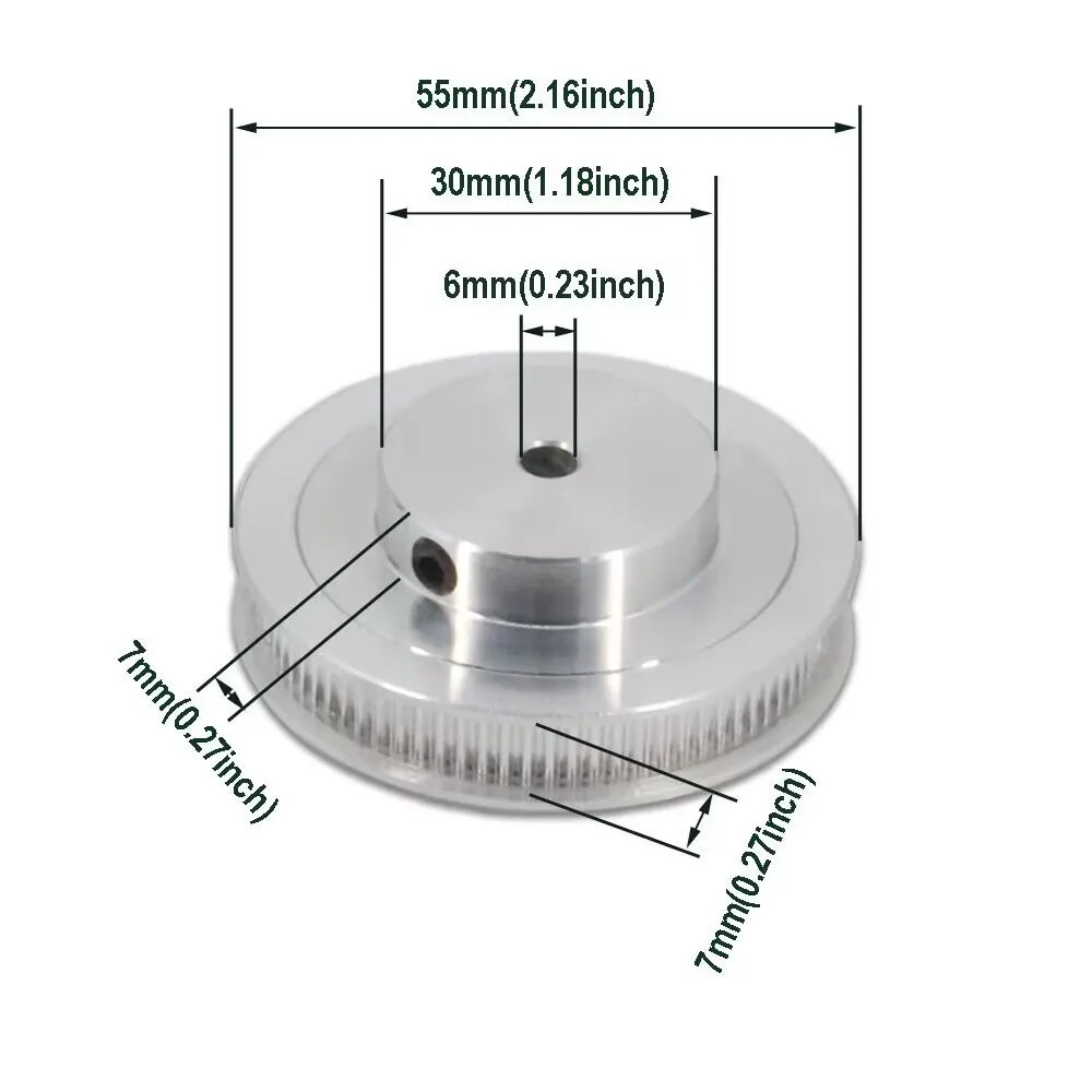 Befenybay 4Kit GT2 Pulley 80 Teeth 6mm Bore 80 Timing Pulleys Synchronous Wheel Aluminum for Width 6mm Belt 3D Printers Parts