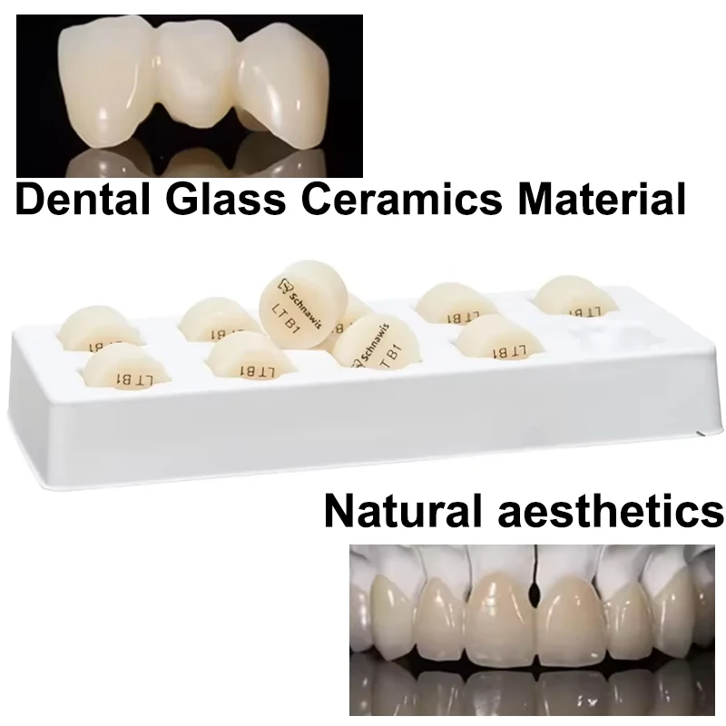 5pcs Press Ingots HT/LT Glass ceramic Ingot for Dental Lab Lithium Disilicate Press Blocks Dentist Materials