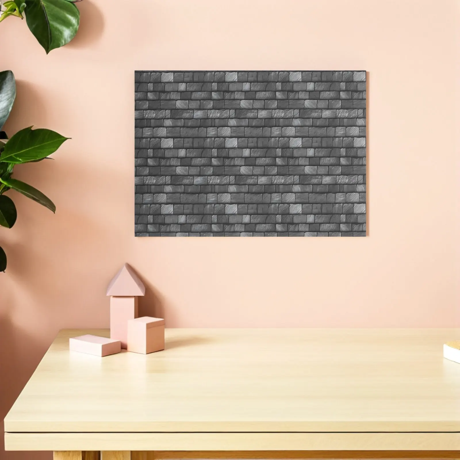 

12Pcs Peel and Stick Miniature Dollhouse Wallpaper Flooring Sheets Brick Wall Design for DIY Mini House Decor Self Adhesive Wall