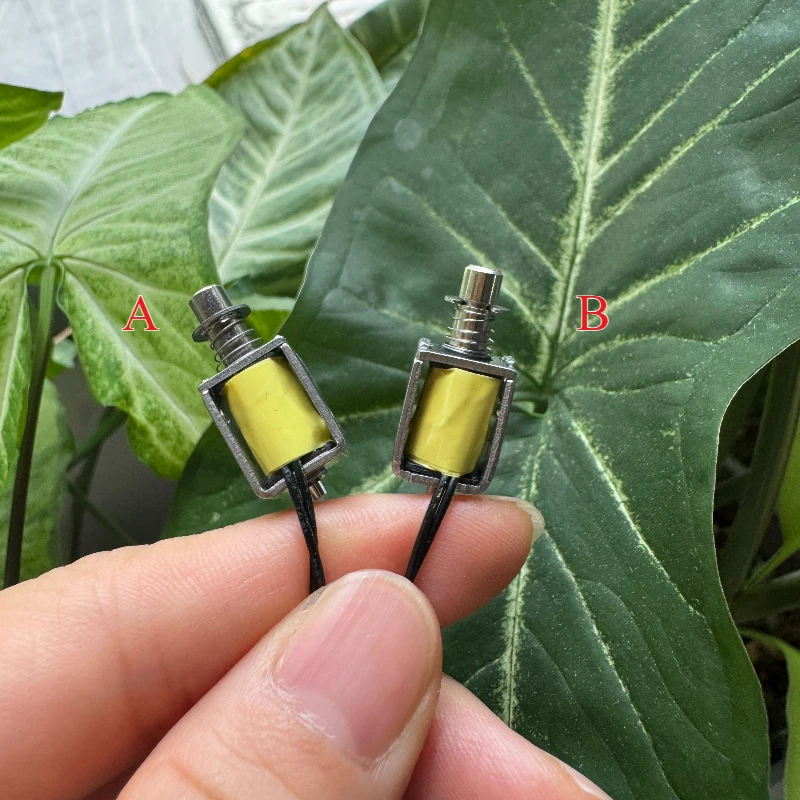 1PC DC 5V/ 12V  Solenoid Electromagnet Push Pull Through Type Electric Magnet 3mm Stroke for Spring Magnet/ Automatic Door Lock