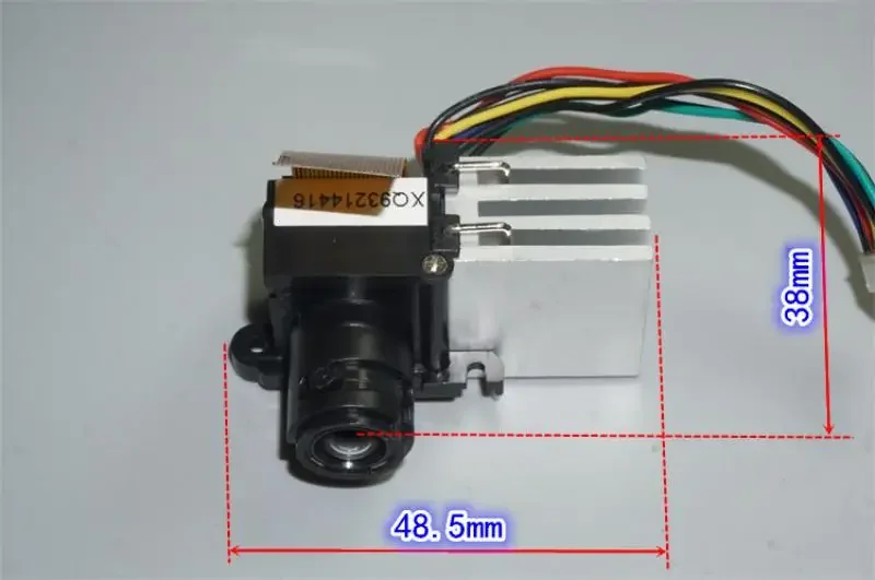 Trójkolorowy projektor LED Pico soczewka optyczna montaż LCOS LCD odbicie projektor Mini obiektyw