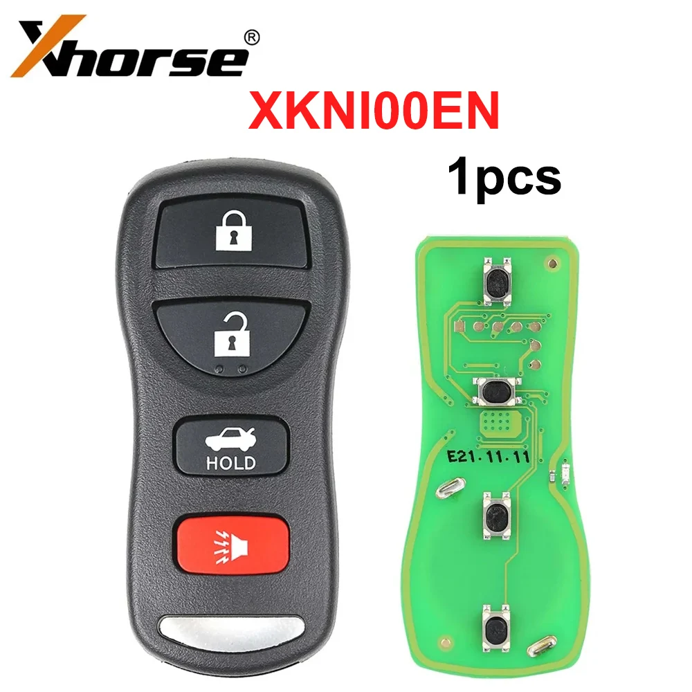 

1pcs/lot XKNI00EN Xhorse Universal Remote Separate Car Key Fob 4 Buttons for Nissan Design Fit VVDI Key Tool/VVDI2