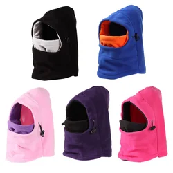 Kids Winter Fleece Balaclava Hat Thermal Neck Warm Full Face Ski Mask Hood Cap Boys Girls Children Cap for 3-10 Years