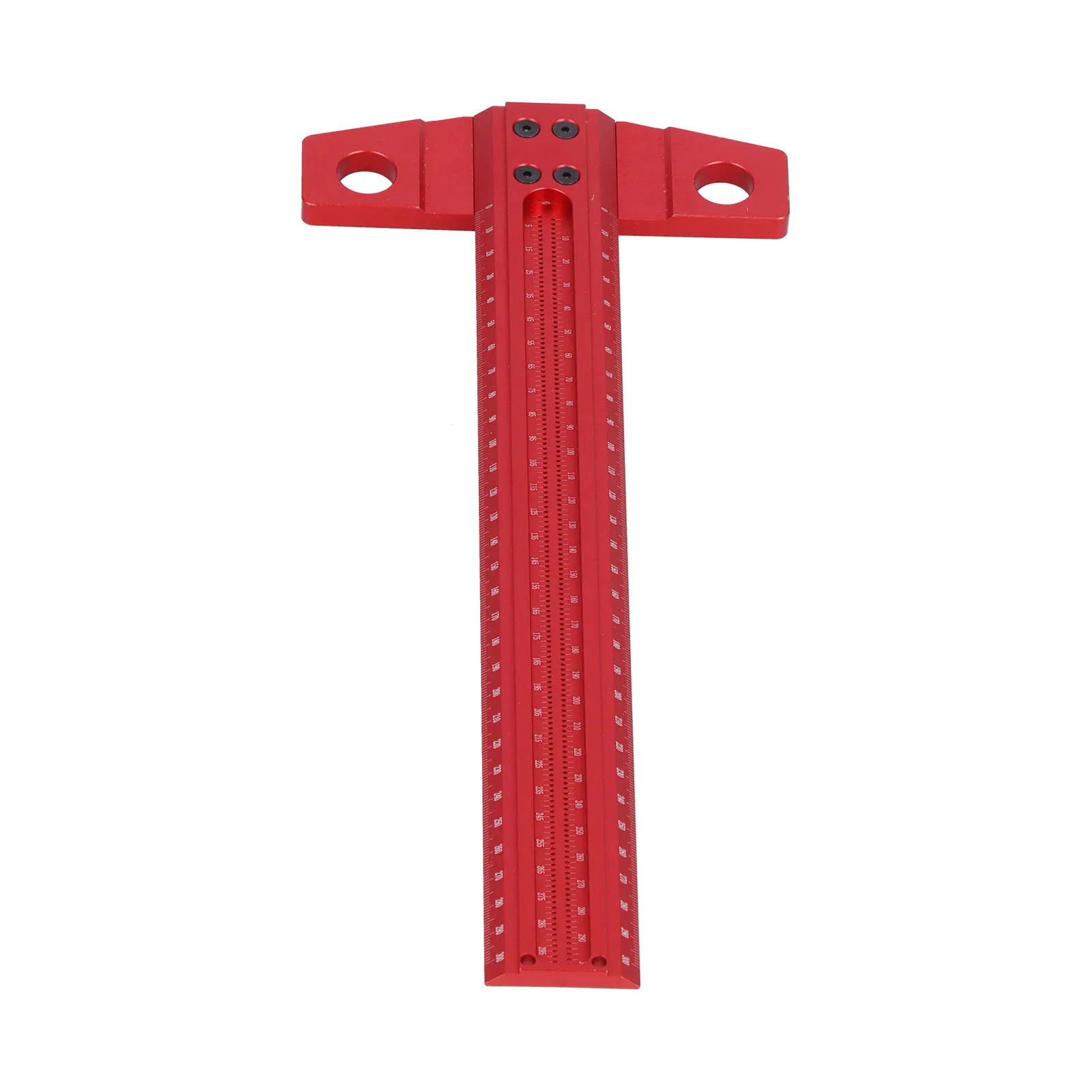 Woodworking Scriber T-Square Ruler, 90 Degree Line Gauge Scriber Tool Marking Gauge - Precision Crossed-out Hole Scribing Ruler