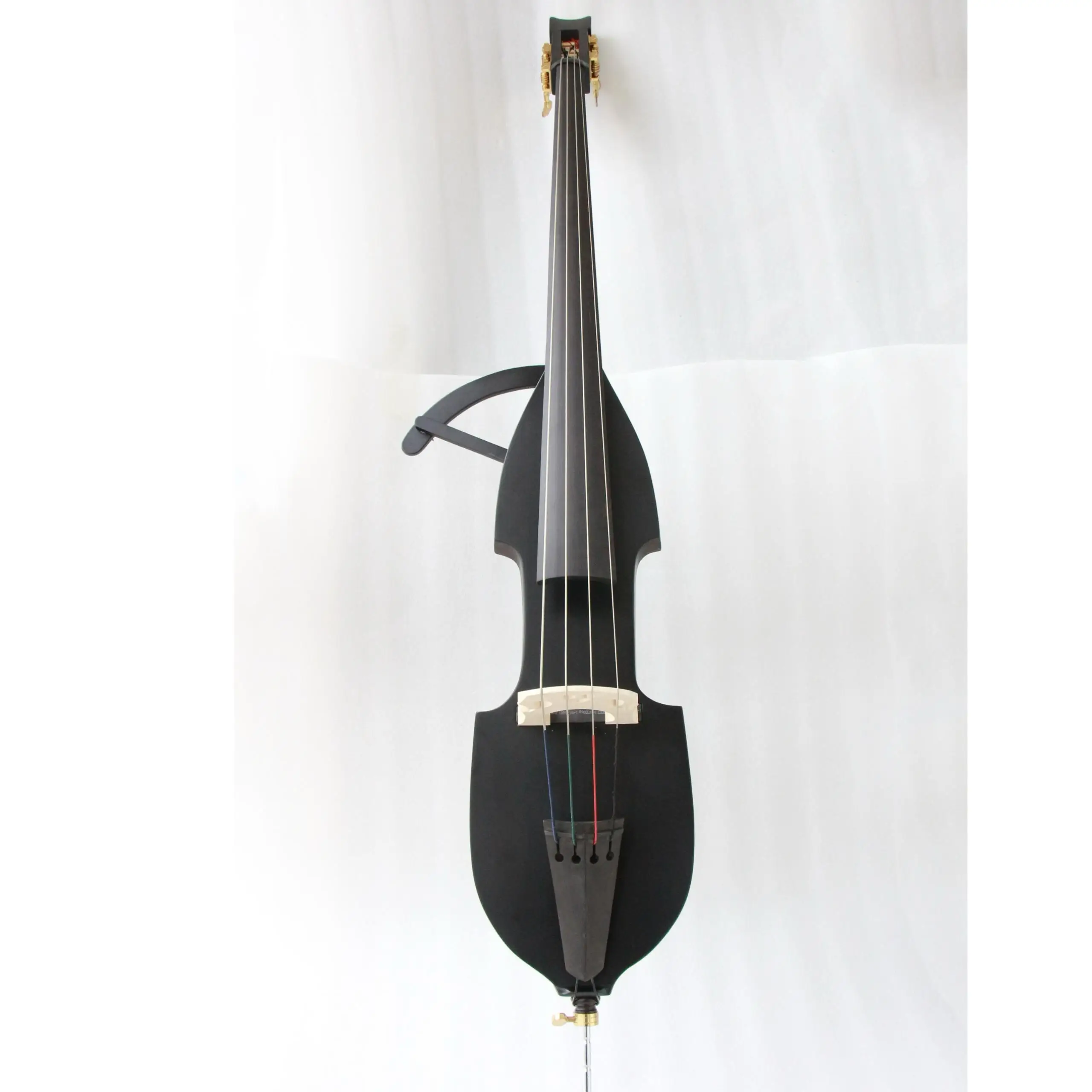 

For Students Electric Double Bass 3/4 Size Maple Body Ebony Accessories Sale With Case and Bag OEM