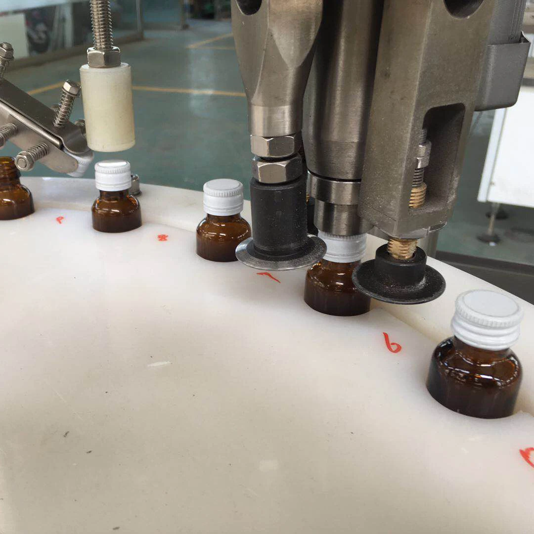 KGF-4 자동 액체 병 충전 및 밀봉 기계 구강용 액체 시럽 라인 화장품 충전 기계