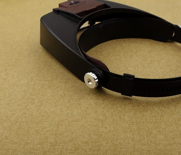 1.5x 3x 6.5x 8xヘルメット拡大鏡拡大鏡ルーペ、LEDライト付きジュエリー修理ht109