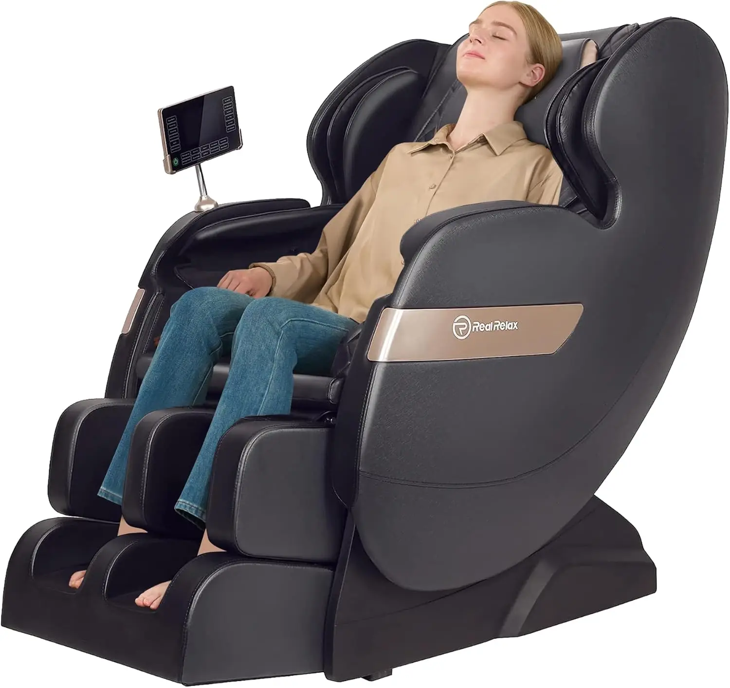 Recliner, Dual Core S Track, Lower Back and Calf Heating, LCD and APP Control, Full Body Airbag Ma