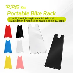 Supporto per bicicletta in acrilico trasparente supporto per bicicletta portatile per Brompton regolazione pulizia riparazione accessori per biciclette per Mountain Bike