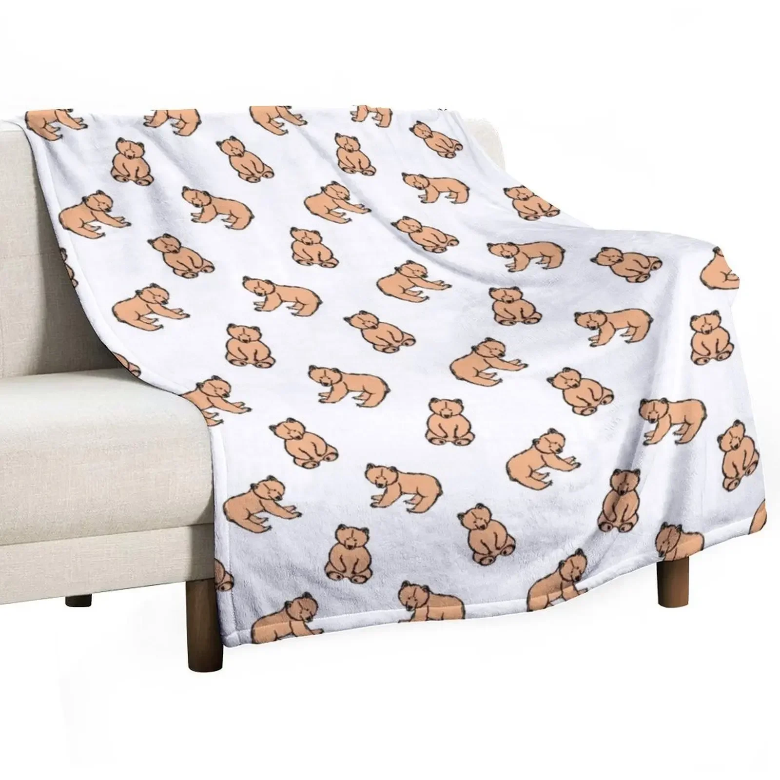 Brother bears pattern Throw Blanket Warm Plaid on the sofa valentine gift ideas Luxury St Custom blankets ands Blankets