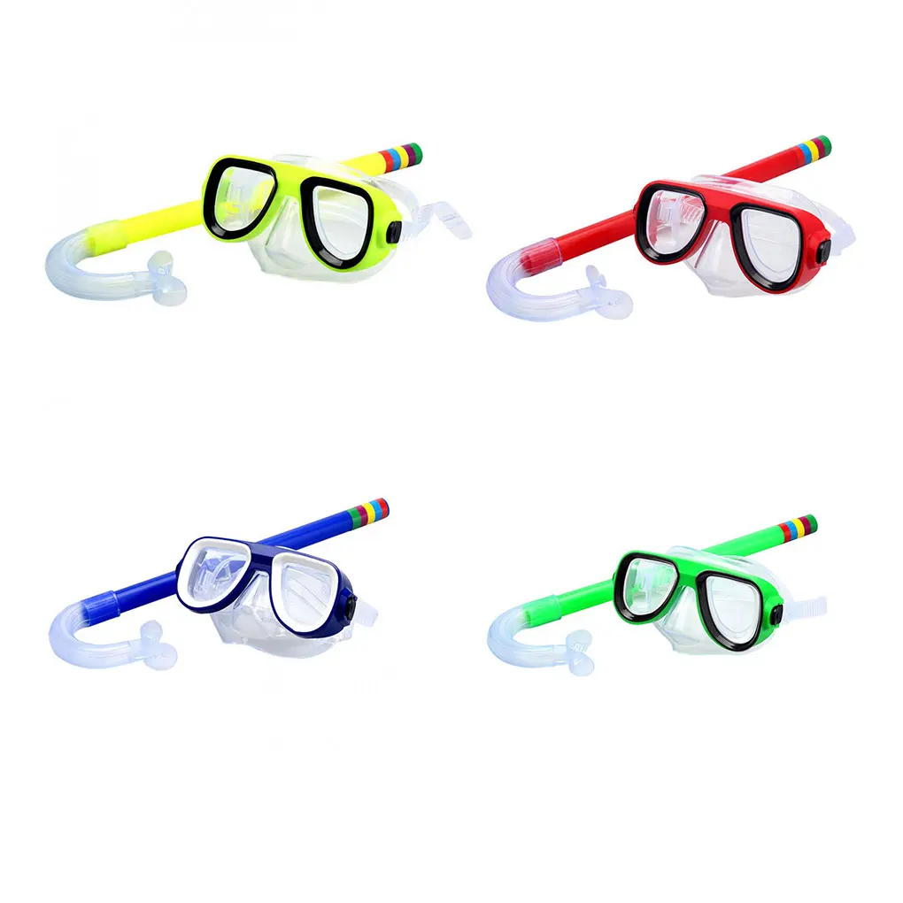 PVC Children Face Guard Swimming Pool Facial Shield Glasses Green