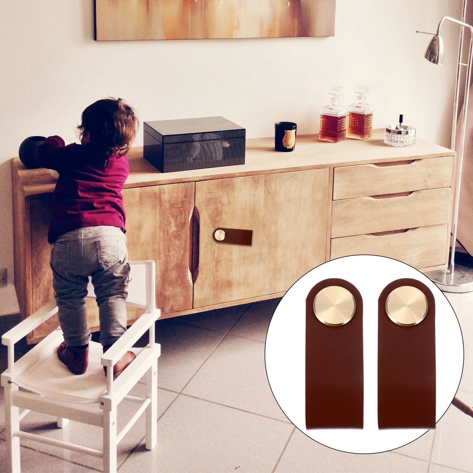 

2Pcs Stylish Drawer Handles Replacement Knobs for Cabinet Wardrobe Doors Easy Install Home Decor Accessories Vintage