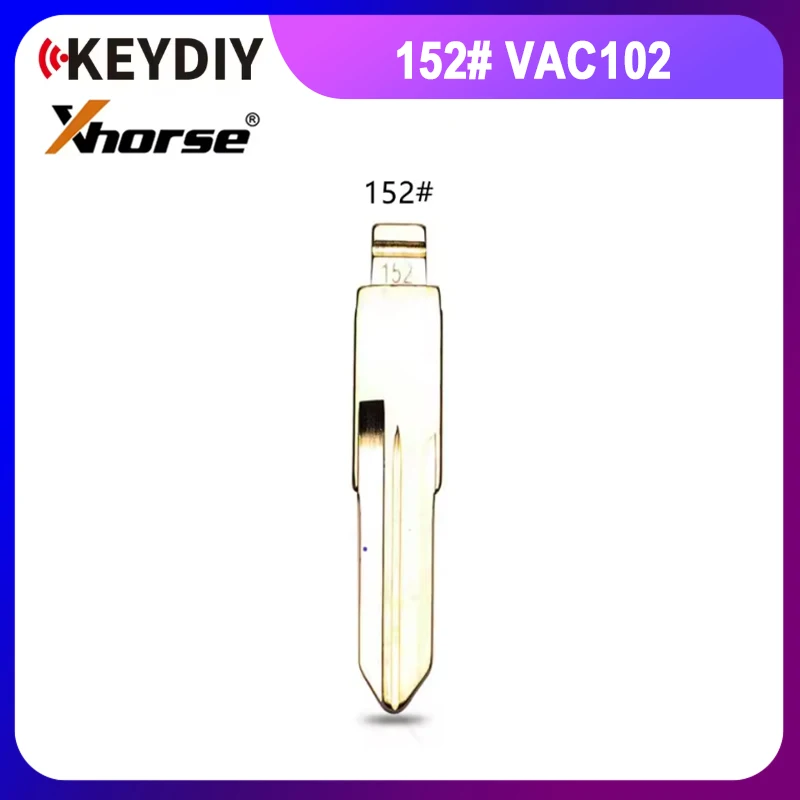 

10 шт. 152 # Металлический заготовочный ключ-заготовка VAC102 для Renault Megan, Dacia Clio, Duster, совместимый с Keydiy, KD, Xhorse, VVDI, JMD.