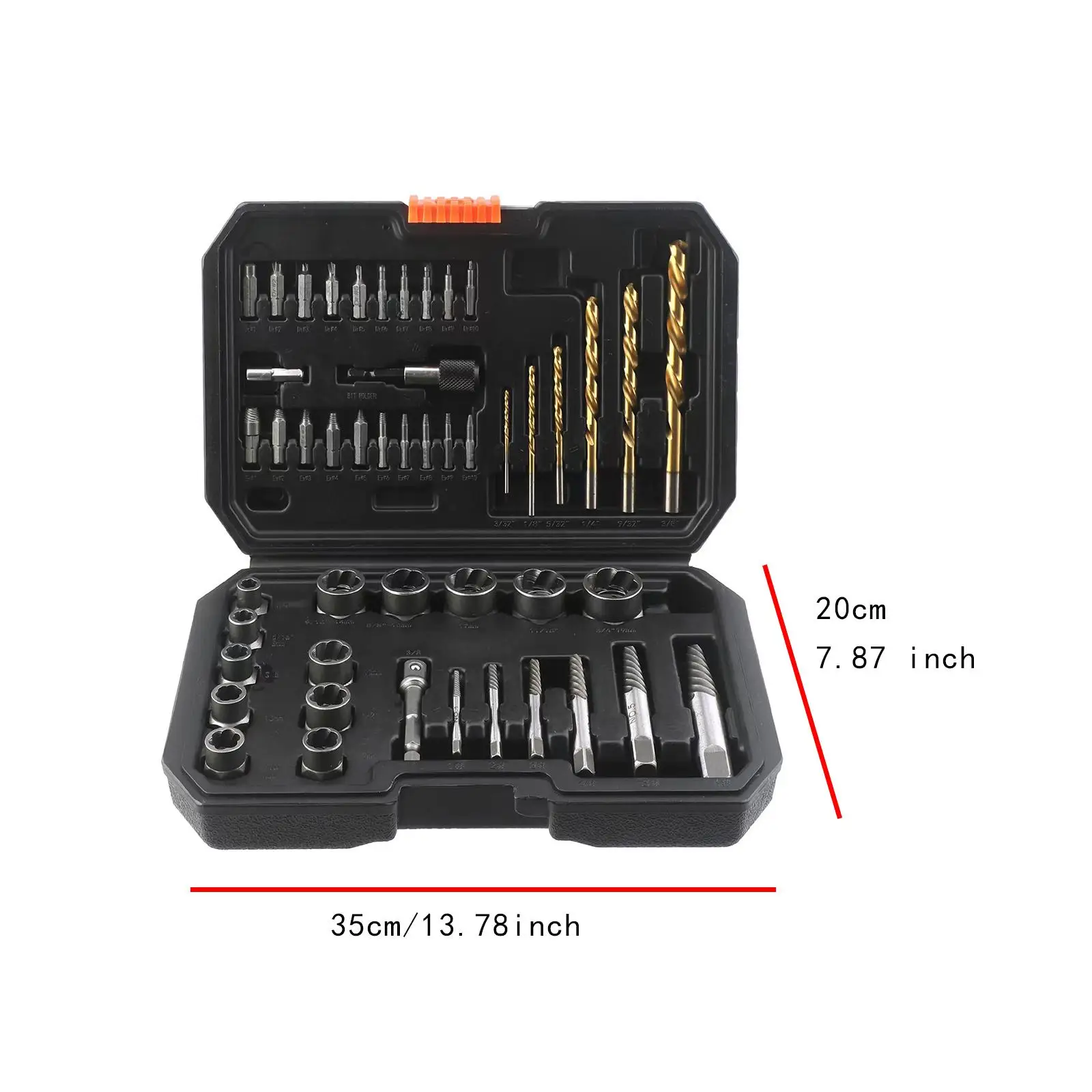 48Pcs Screw Bolt Extractor Set Lug Nut Remover Set for Stripped Professional