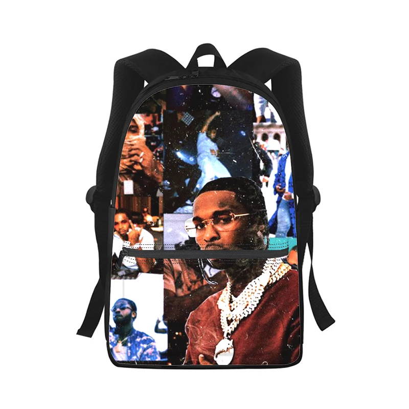 Pop Smoke Rapper Men Women Backpack 3D Print Fashion Student School Bag Laptop Backpack Kids Travel Shoulder Bag