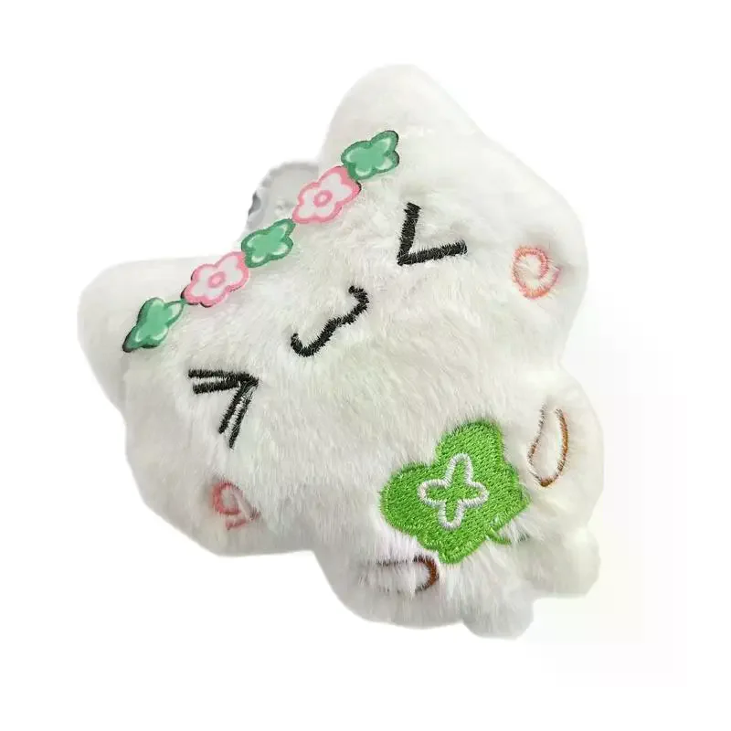 Portachiavi con ciondolo in peluche animale coniglio panda cartone animato Portachiavi moda Kawaii per donne Ragazze Accessori pendenti zaino carino