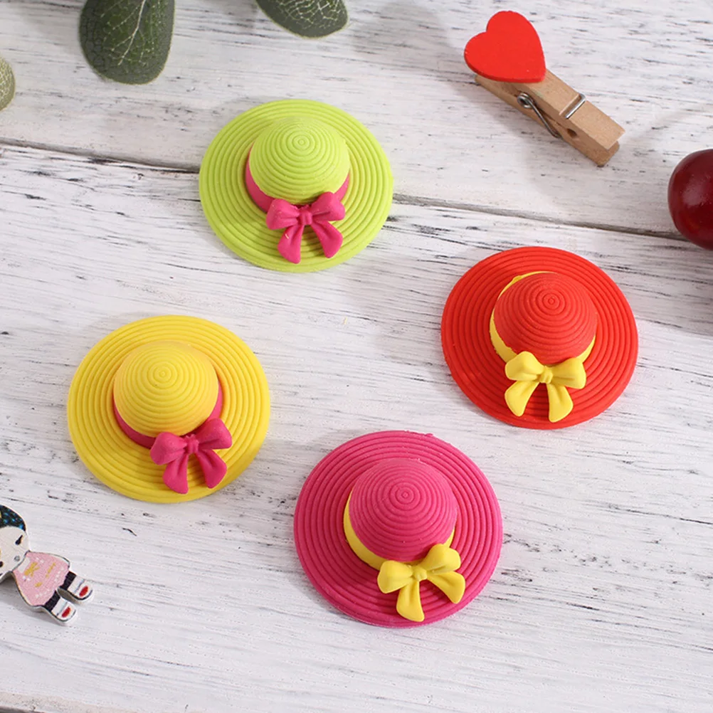 16 шт., ластики для шляп, мини Tpr, детские чистые детские ластики для рисования, резинки, забавные канцелярские принадлежности для студентов, школьные принадлежности, подарок
